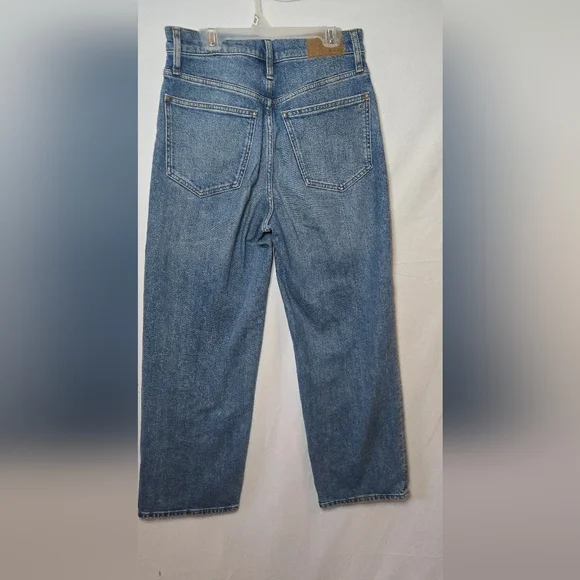 Madewell The Perfect Vintage Wide Leg High Rise Blue Denim Jeans Women's 4/27 - Picture 2 of 5